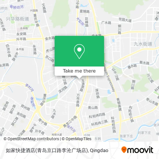 如家快捷酒店(青岛京口路李沧广场店) map