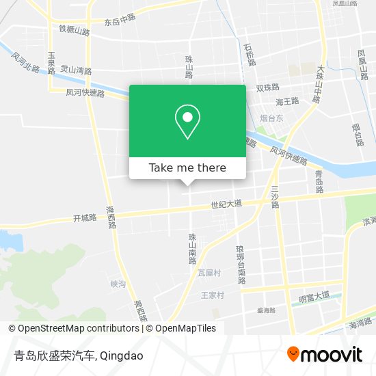 青岛欣盛荣汽车 map