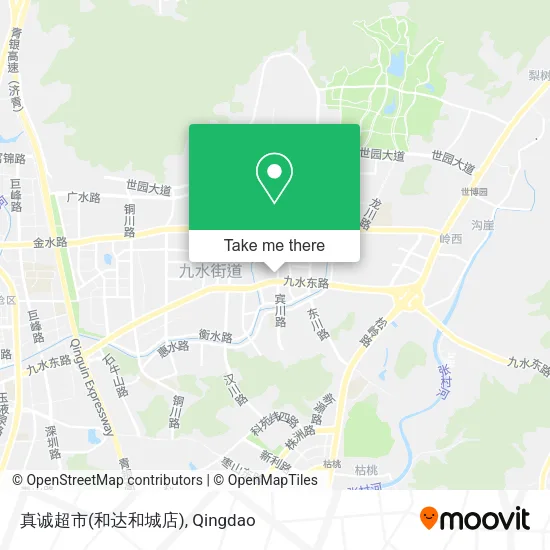 真诚超市(和达和城店) map