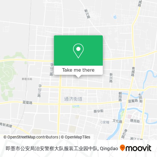 即墨市公安局治安警察大队服装工业园中队 map