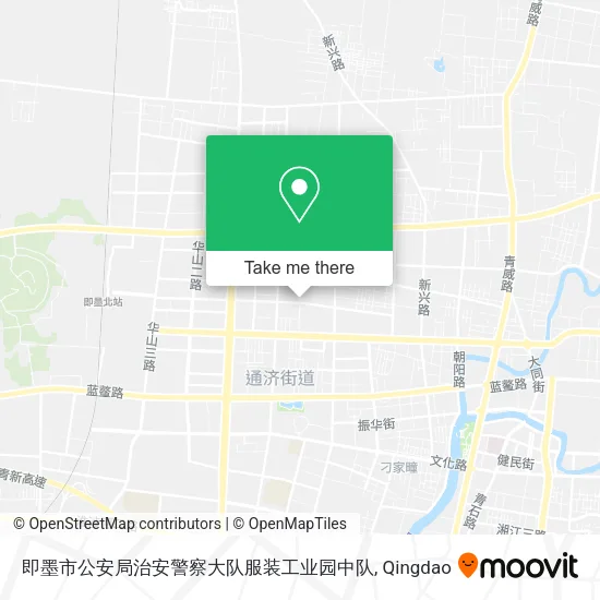 即墨市公安局治安警察大队服装工业园中队 map
