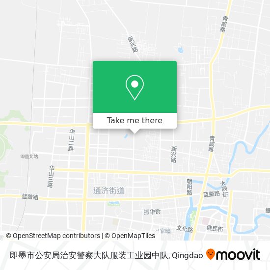 即墨市公安局治安警察大队服装工业园中队 map