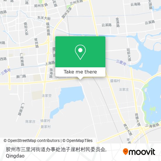 胶州市三里河街道办事处池子崖村村民委员会 map