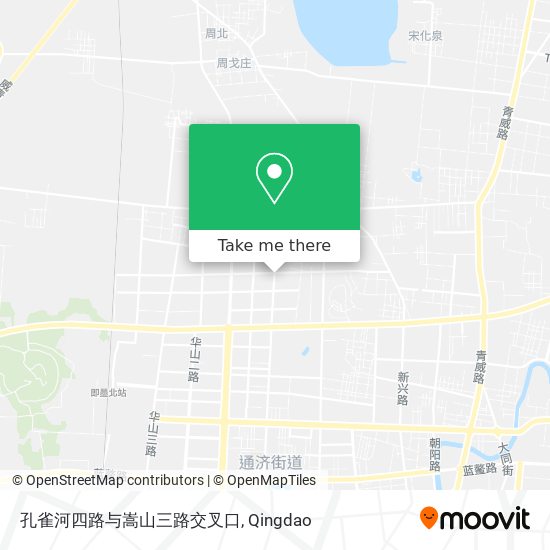 孔雀河四路与嵩山三路交叉口 map