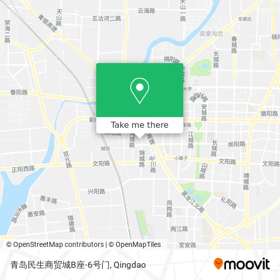 青岛民生商贸城B座-6号门 map