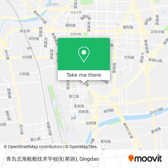 青岛北海船舶技术学校(虹桥路) map