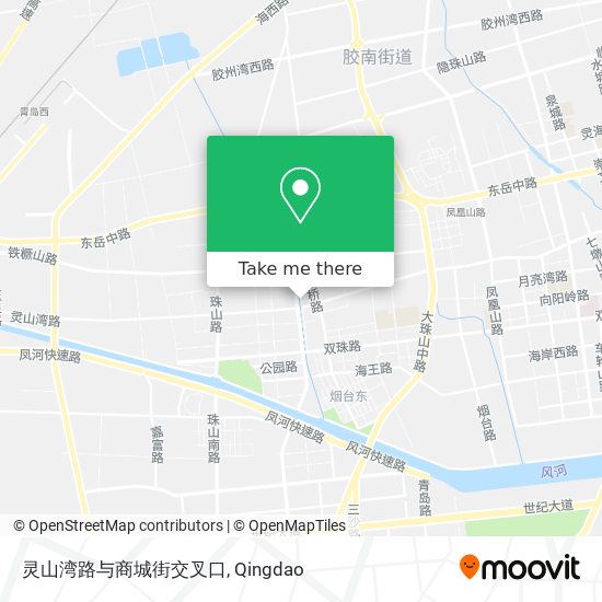 灵山湾路与商城街交叉口 map