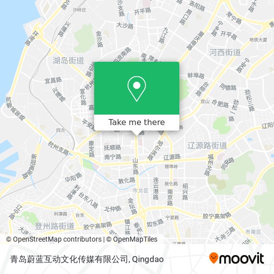 青岛蔚蓝互动文化传媒有限公司 map