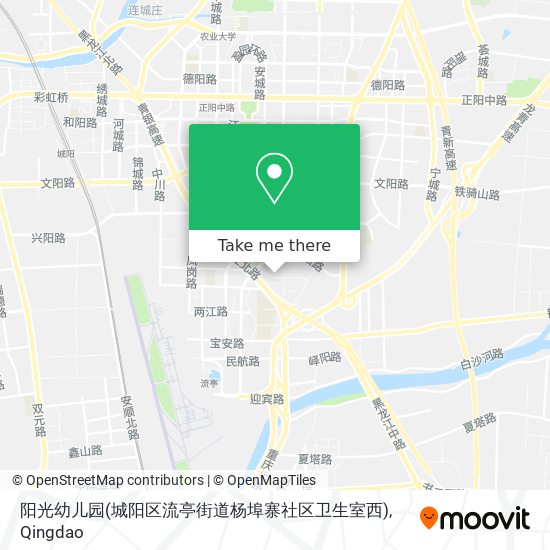 阳光幼儿园(城阳区流亭街道杨埠寨社区卫生室西) map