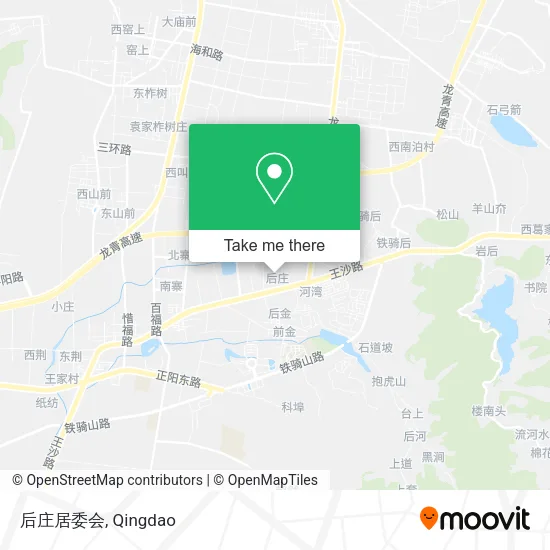 后庄居委会 map
