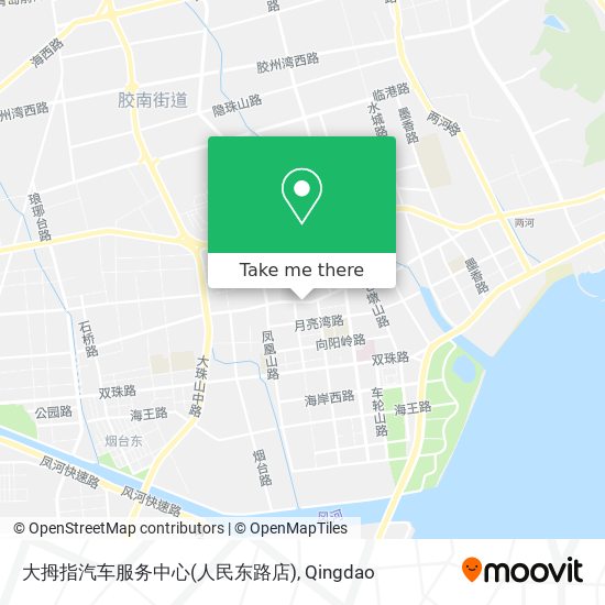 大拇指汽车服务中心(人民东路店) map