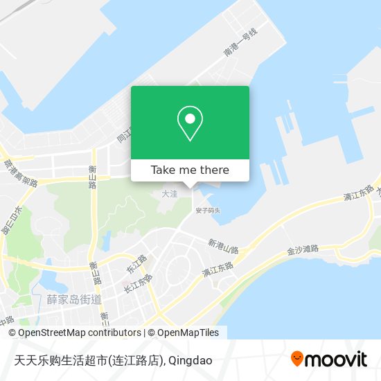 天天乐购生活超市(连江路店) map