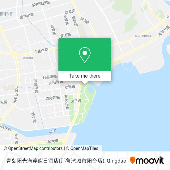 青岛阳光海岸假日酒店(那鲁湾城市阳台店) map