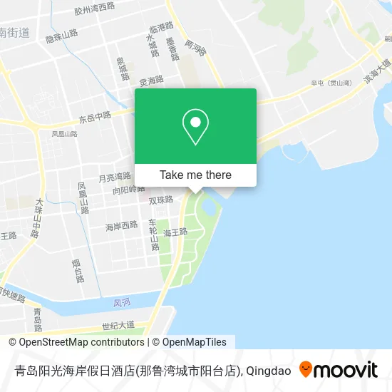 青岛阳光海岸假日酒店(那鲁湾城市阳台店) map