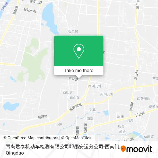 青岛君泰机动车检测有限公司即墨安运分公司-西南门 map