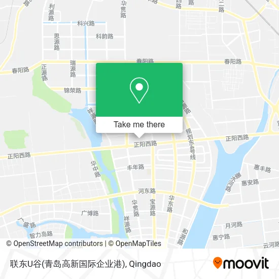 联东U谷(青岛高新国际企业港) map