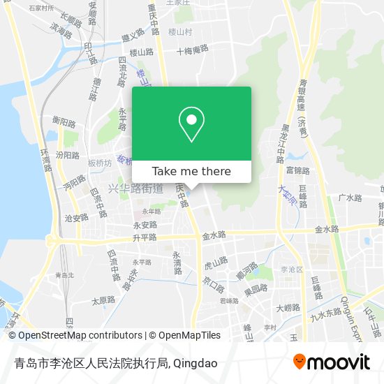 青岛市李沧区人民法院执行局 map