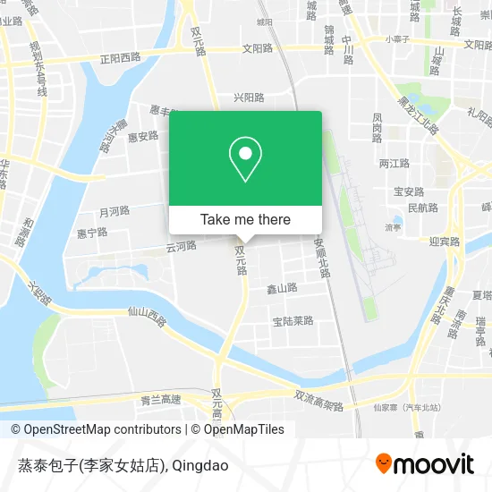 蒸泰包子(李家女姑店) map
