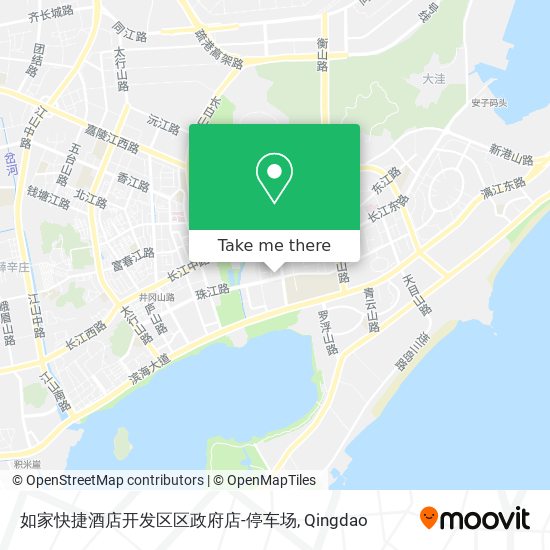 如家快捷酒店开发区区政府店-停车场 map