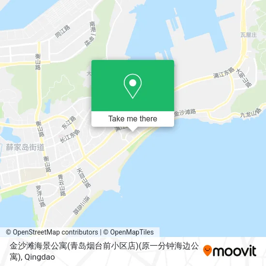 金沙滩海景公寓(青岛烟台前小区店)(原一分钟海边公寓) map