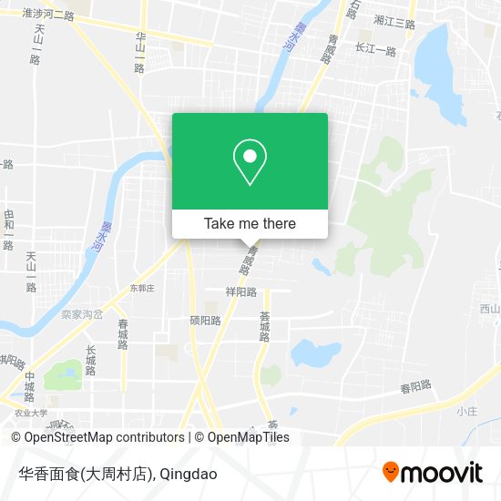 华香面食(大周村店) map