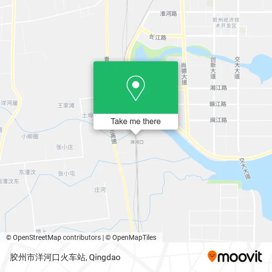 胶州市洋河口火车站 map