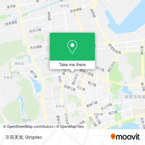 京苑美发 map