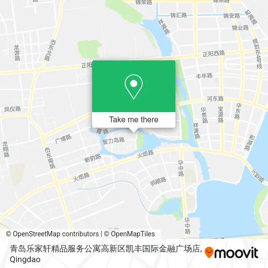青岛乐家轩精品服务公寓高新区凯丰国际金融广场店 map