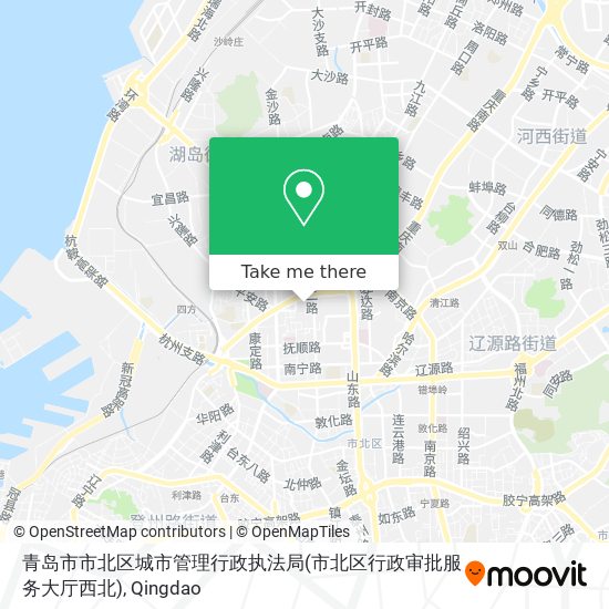 青岛市市北区城市管理行政执法局(市北区行政审批服务大厅西北) map