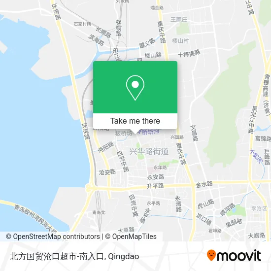 北方国贸沧口超市-南入口 map