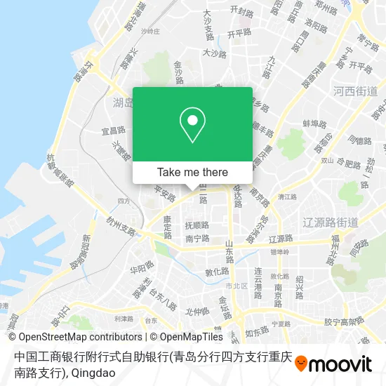 中国工商银行附行式自助银行(青岛分行四方支行重庆南路支行) map