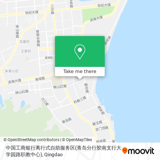 中国工商银行离行式自助服务区(青岛分行胶南支行大学园路职教中心) map