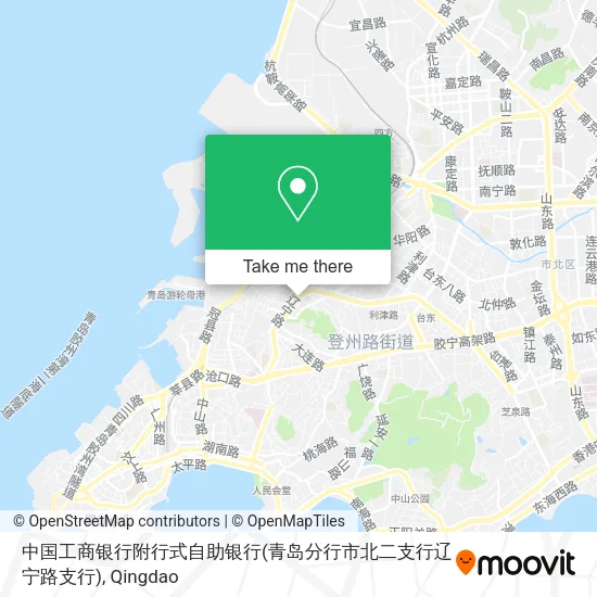 中国工商银行附行式自助银行(青岛分行市北二支行辽宁路支行) map