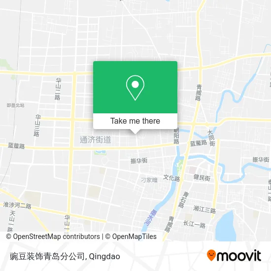 豌豆装饰青岛分公司 map