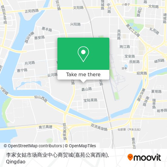 李家女姑市场商业中心商贸城(嘉苑公寓西南) map