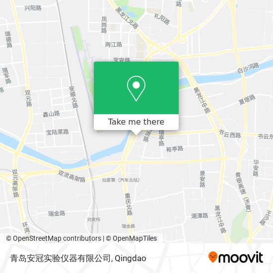 青岛安冠实验仪器有限公司 map