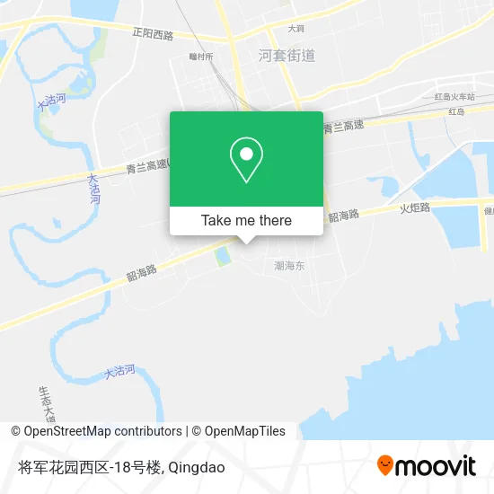 将军花园西区-18号楼 map