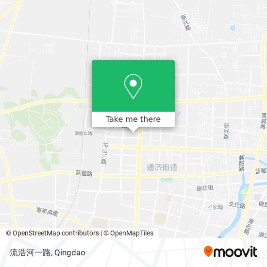 流浩河一路 map