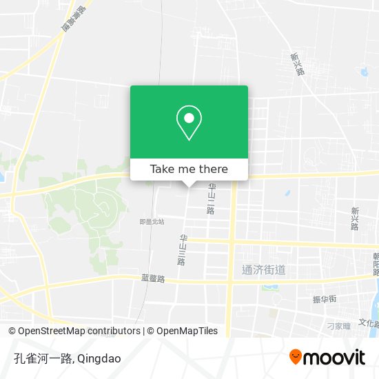 孔雀河一路 map