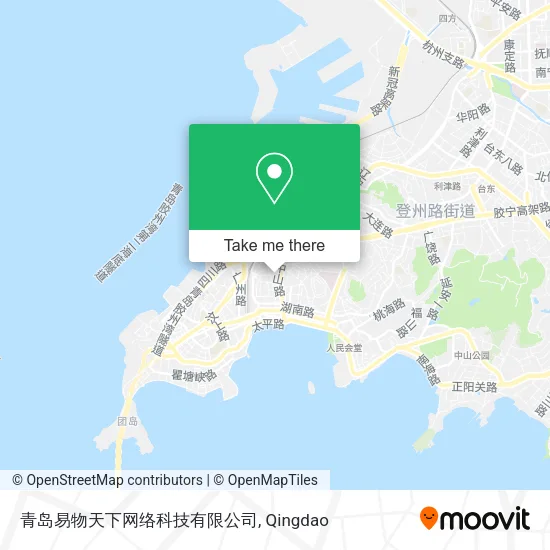青岛易物天下网络科技有限公司 map