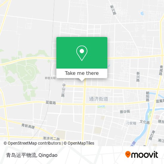 青岛运平物流 map