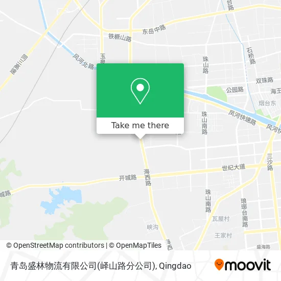 青岛盛林物流有限公司(峄山路分公司) map