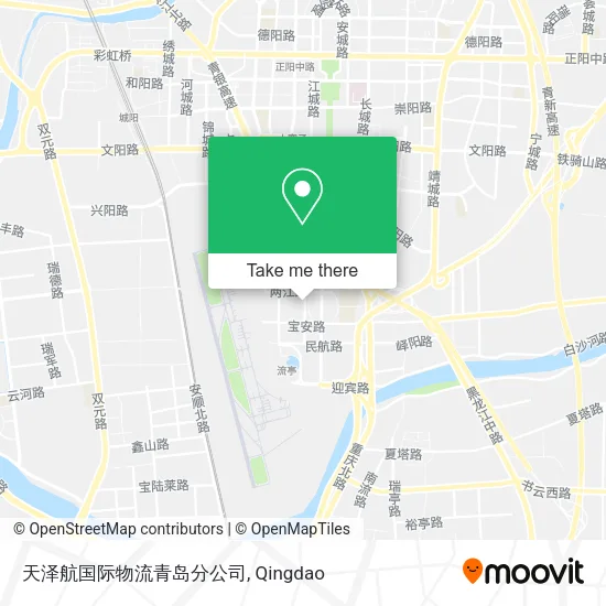 天泽航国际物流青岛分公司 map