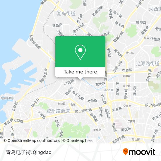 青岛电子街 map
