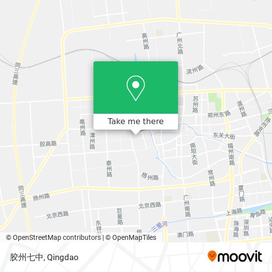 胶州七中 map