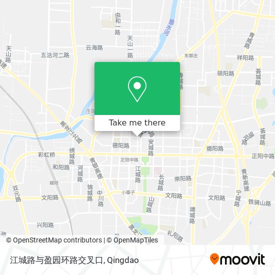 江城路与盈园环路交叉口 map