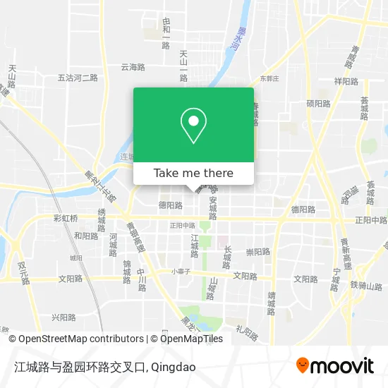 江城路与盈园环路交叉口 map