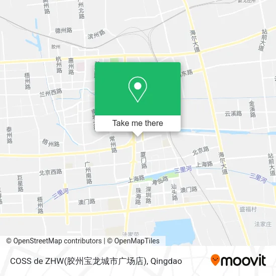 COSS de ZHW(胶州宝龙城市广场店) map