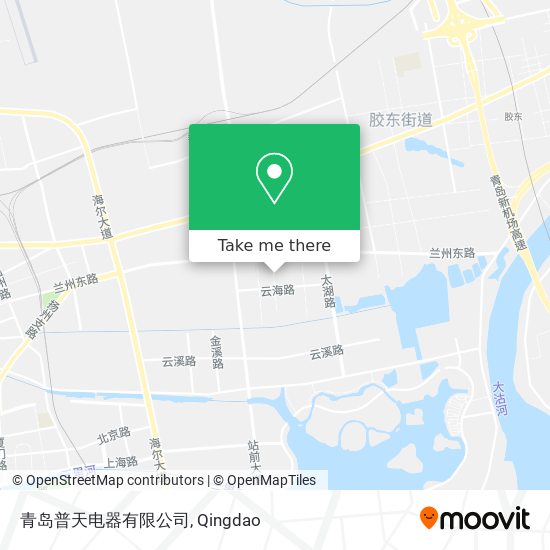 青岛普天电器有限公司 map