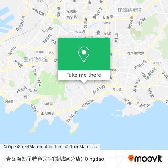 青岛海蛎子特色民宿(盐城路分店) map